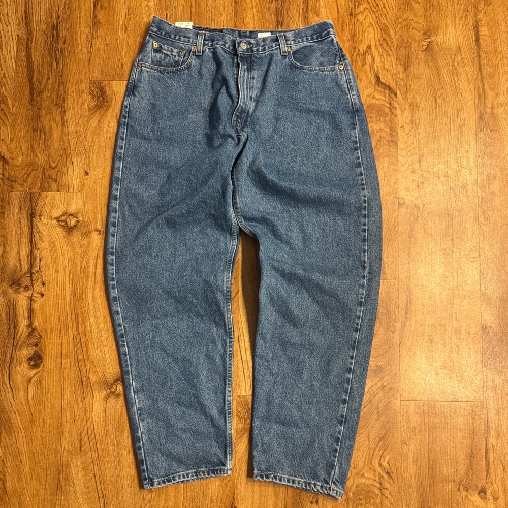 New Vintage Levis 560 Jeans Womens 16 Short Blue Loose Fit Denim Made In USA